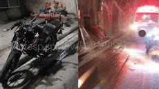 Acidente ocorreu quando o motociclista tentou desviar de um veículo, resultando em ferimentos graves e congestionamento na rodovia - Imagem: Reprodução/ Artesp