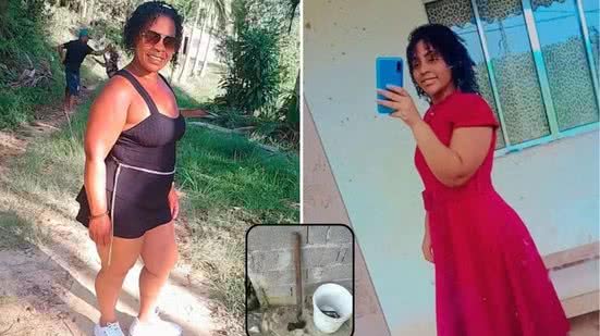 Tamiris Siqueira Ribeiro, de 25 anos, e Lucimara Lopes Siqueira, de 52, foram encontradas mortas no quintal de uma casa em Jacupiranga, no interior de São Paulo. Uma câmera registrou parte da movimentação antes do crime - Imagem: Reprodução