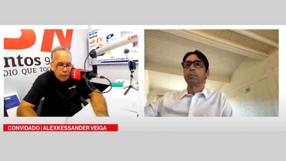 Jornal CBN Santos ocorre das 9h ao 12h, de segunda a sexta-feira - Imagem: CBN Santos