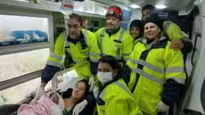 Bebê nasceu dentro de ambulância durante atendimento a uma gestante na Rodovia Régis Bittencourt, em Barra do Turvo (SP) - Imagem: Divulgação/Arteris