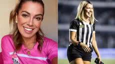 Natalia Potira, de 39 anos, está internada em São Paulo e recebe mensagens de apoio de torcedores do Santos, jogadores, artistas, familiares e amigos durante o tratamento contra um câncer metastático - Imagem: Arquivo Pessoal
