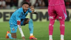 Neymar no jogo do Santos contra o Flamengo - Wagner Meier/Getty Images