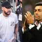 O técnico do Santos, Pedro Caixinha, expressa seu desejo de ter Neymar no time, mas destaca a falta de novidades oficiais sobre a negociação - Imagem: Instagram/ @santosplayoficial/ @pedrocaixinhadt