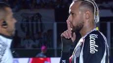 Craque santista teve sua reação em campo amplamente comentada nas redes sociais após a partida - Imagem: Reprodução