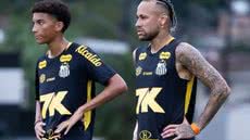 Craque Neymar participa de treino sem restrições, mostrando boa forma para o confronto decisivo contra o Flamengo - Foto: Raul Baretta/ Santos FC