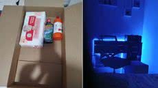Moradora de Santos afirma que comprou um notebook pela internet para o filho, mas recebeu fraldas, desinfetante e enxaguante bucal dentro da embalagem lacrada - Imagem: Arquivo Pessoal