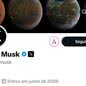 A foto de perfil de Musk, em seu twitter, já está atualizada com o novo logo - Imagem: reprodução redes sociais