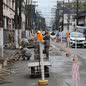 Obras do VLT interditam centro de Santos - Imagem: Reprodução/Prefeitura de Santos