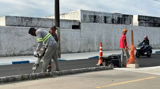 Obras vão melhorar acesso ao futuro aeroporto de Guarujá - Imagem: Divulgação | Prefeitura de Santos