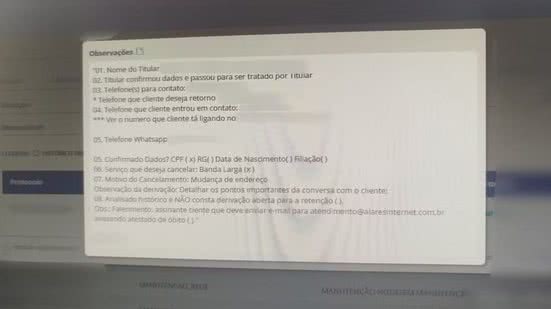 A empresa reconheceu que o erro foi causado por uma falha na entrada de dados e já tomou medidas para corrigir a situação da cliente. - Imagem: Reprodução | Acervo g1