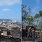 Polícia Militar Ambiental demoliu uma construção irregular erguida sobre palafitas em área de manguezal de Santos durante ação de fiscalização em Área de Preservação Permanente - Imagem: Divulgação/Polícia Militar