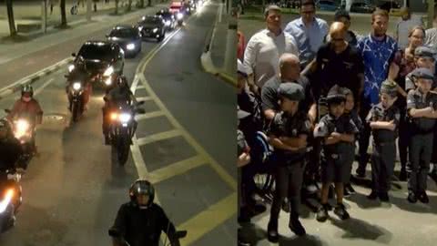 A carreata contou com dezenas de carros e motos pela cidade - Imagem: César Augusto