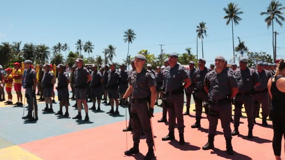 A PM irá ampliar o efetivo de agentes na Baixada Santista - Imagem: Prefeitura de Santos