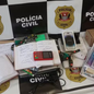 Mais de 3.600 itens ligados ao crime foram apreendidos durante ação policial - Imagem: Divulgação | Polícia Civil de São Paulo
