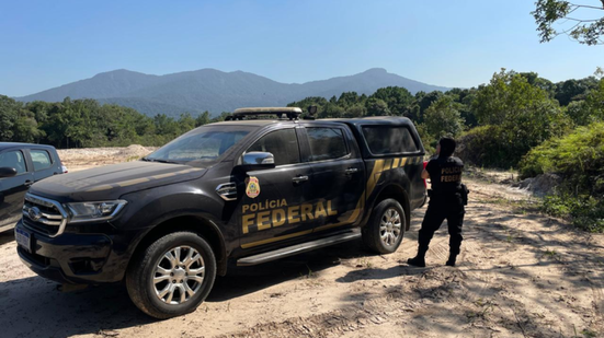 Operação mira retirada de areia acima do limite autorizado por órgãos ambientais - Imagem: Divulgação | Polícia Federal