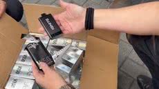 Operação da Receita Federal reprime contrabando de cigarros eletrônicos no Porto de Santos - Imagem: Divulgação/ Receita Federal