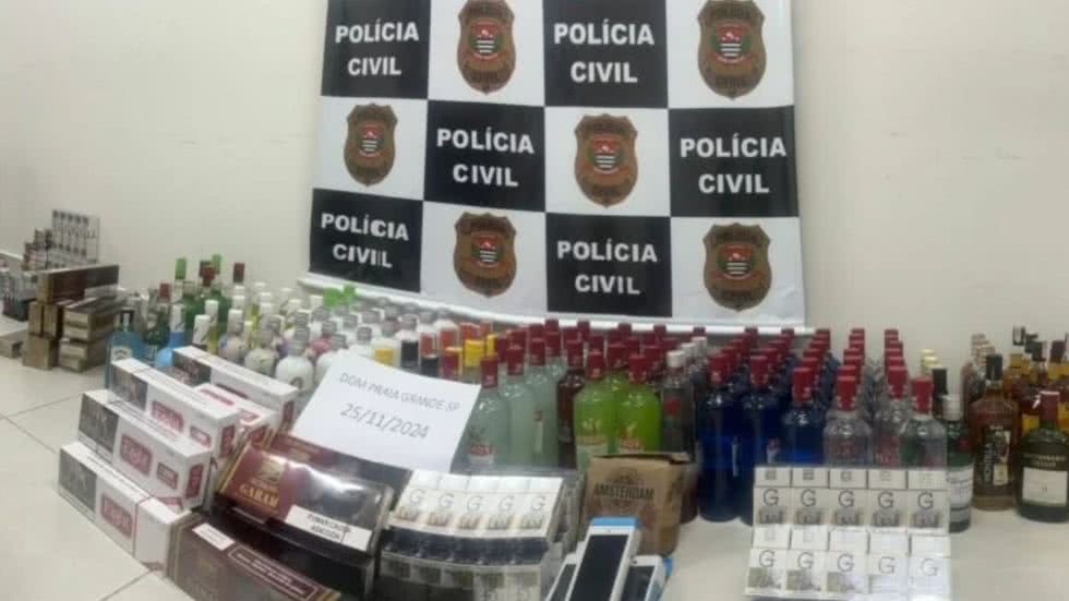 Operação Policial em Praia Grande desmonta esquema ilegal em adega sem alvará - Imagem: Divulgação/ Polícia Civil
