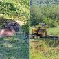 Ossada humana foi encontrada durante limpeza de canal em Mongaguá e encaminhada para perícia da Polícia Civil. - Imagem: Reprodução / Prefeitura de Mongaguá