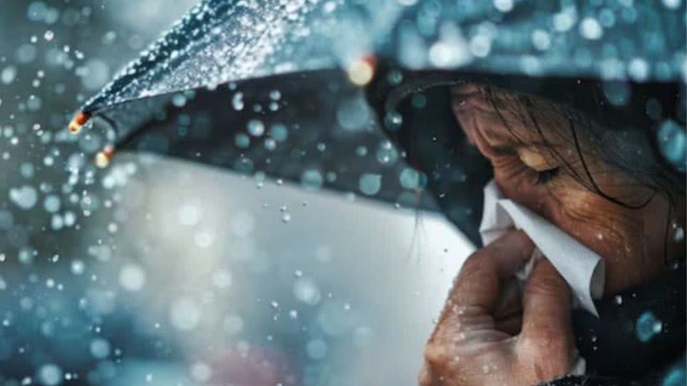 Nos próximos dias, espera-se um clima chuvoso, mas com melhora gradual e temperaturas agradáveis em Santos - Imagem: Freepik