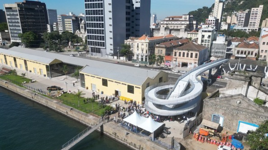 Passarela Porto-Cidade Engenheiro José Colla será interditada temporariamente para obras de melhoria em janeiro - Imagem: Reprodução