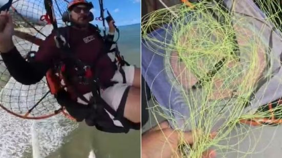 Adriano Azevedo dos Santos, de 41 anos, morreu na segunda-feira (24), um dia após sofrer uma queda de aproximadamente 10 metros durante um voo de paramotor em Itanhaém - Imagem: Arquivo Pessoal