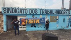 Adriano Pixoxó, líder do Sindicato afirma que greve pode se estender até segunda-feira (24) - Reprodução: Imagens | Redes Sociais Sindicato Praia Grande