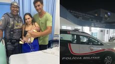 A bebê foi estabilizada e encaminhada para avaliação médica. - Imagem: 29º Batalhão da Polícia Militar