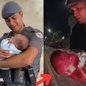 Família desesperada recebe ajuda da Polícia Militar, que realiza atendimento de emergência e leva bebê ao pronto-socorro - Foto: Polícia Militar