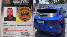 Carro de luxo de R$ 500 mil apreendido com Hélcio Magalhães foi destinado à União por decisão judicial - Imagem: Polícia Civil