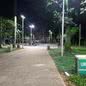 Praça do SESC, em Santos, ganha nova iluminação de LED - Imagem: reprodução Prefeitura de Santos