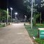 Praça do SESC, em Santos, ganha nova iluminação de LED - Imagem: reprodução Prefeitura de Santos