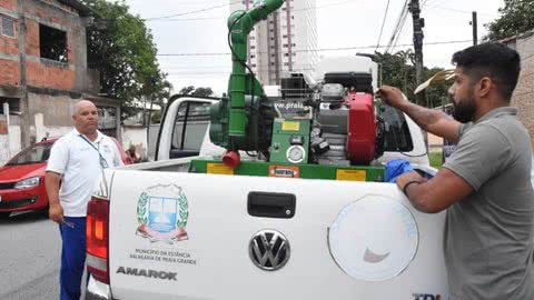 Prefeitura de Praia Grande retoma ‘fumacê’ contra a dengue nesta terça-feira - Imagem: reprodução Prefeitura de Praia Grande