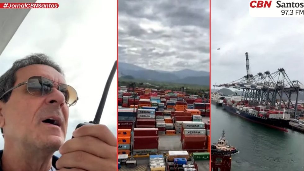 Entrevista revela medidas de segurança adotadas pela Praticagem para garantir a navegação em condições adversas - Foto: Rádio CBN Santos