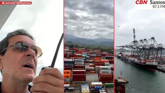 Entrevista revela medidas de segurança adotadas pela Praticagem para garantir a navegação em condições adversas - Foto: Rádio CBN Santos