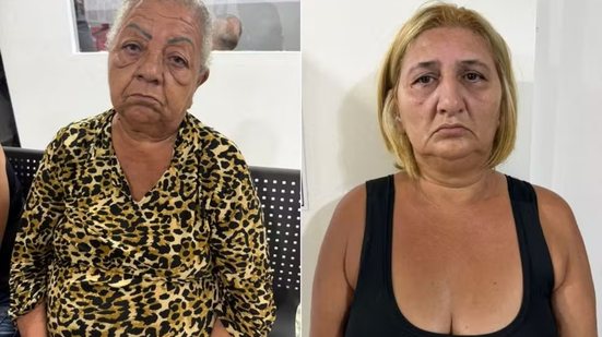 Mulheres foram detidas após tentativa de saque fraudulento em agência bancária na capital paulista - Imagem: Divulgação/PM