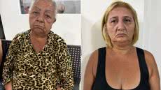 Mulheres foram detidas após tentativa de saque fraudulento em agência bancária na capital paulista - Imagem: Divulgação/PM