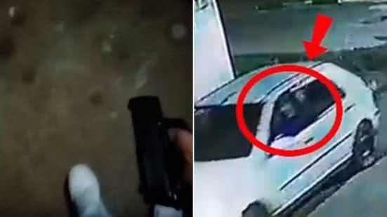 Arma de airsoft e duas facas foram apreendidas pela Polícia Militar durante a prisão do homem investigado por ameaçar a ex-companheira em Iguape - Imagem: Divulgação/14°BPM/I