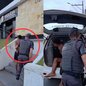 Suspeito foi preso em Registro após ameaçar e agredir a ex-companheira, que estava visivelmente abalada e com hematomas - Foto: Divulgação/ 14ºBPMi
