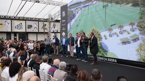 Área prevista para o novo centro de treinamento do Santos, em Praia Grande, está no centro de disputa judicial envolvendo questões ambientais e urbanísticas - Imagem: Fred Casagrande/Prefeitura de Praia Grande