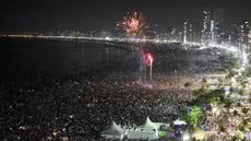 Queima de fogos silenciosa será distribuída por seis pontos da orla - Imagem: Reprodução