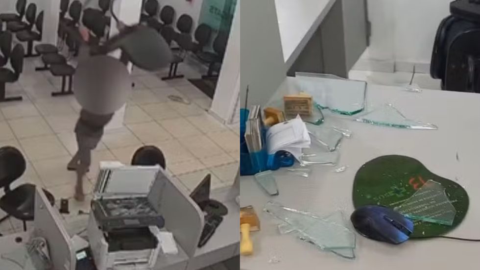 Mulher grávida foi transferida para hospital vizinho após ser agredida; polícia investiga as circunstâncias do caso - Imagem: Reprodução
