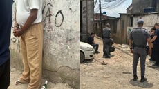 Marcone Felix Santos colaborou na reconstituição do crime em São Vicente (SP) - Imagem: Reprodução