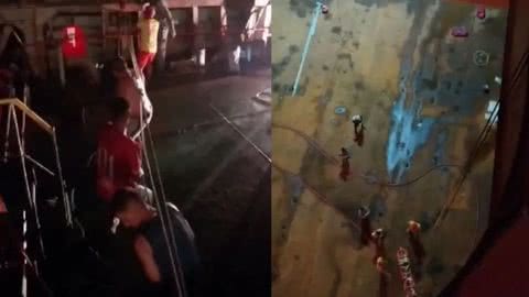 Homem é resgatado após cair em porão de navio em Santos - Imagem: Reprodução | Redes Sociais