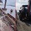 A ressaca que atingiu Santos deixou danos significativos, com muretas caídas e lixeiras tombadas, afetando a orla da cidade - Foto: Aldemar Neto/ Defesa Civil de São Paulo