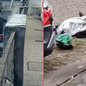 O confronto ocorreu quando um policial militar de folga flagrou a dupla tentando roubar a moto de uma mulher na Avenida 9 de Julho - Imagem: Redes Sociais/ Reprodução