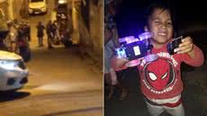 Ryan, de 4 anos, morreu após ser atingido por disparo durante operação policial no Morro São Bento, em Santos. - Imagem: Redes sociais e Arquivo Pessoal