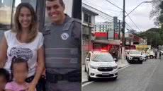O sargento da Polícia Militar Samir do Nascimento Rodrigues Carvalho foi condenado a 123 anos e quatro meses de prisão pelo assassinato da esposa, Amanda Fernandes Carvalho, e pela tentativa de homicídio da filha, em uma clínica no bairro Marapé, em Santos - Imagem: Vanessa Rodrigues/A Tribuna Jornal e Redes sociais