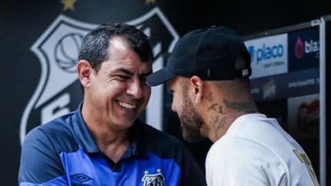 Neymar acompanhou a partida em camarote na Vila Belmiro - Imagem: Instagram/ @santosfc