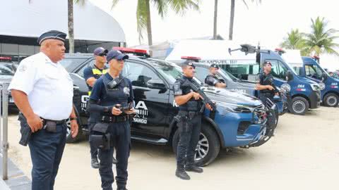 A operação terá atuação mais intensa entre a Polícia Militar e a GCM - Imagem: Prefeitura de Santos