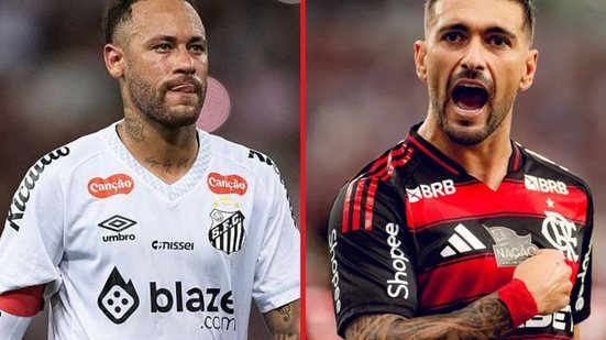 Com Neymar de volta, Santos tenta vencer o Flamengo, que busca manter a liderança no Campeonato Brasileiro - Foto: Reprodução/ Adriano Fontes/ Flamengo